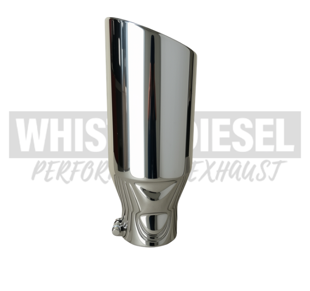 Exhaust Tip 4" to 6" Stainless Rolled Angle Cut