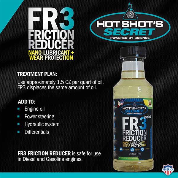 HOT SHOT'S SECRET FR3 OIL FRICTION REDUCER NANO LUBRICANT