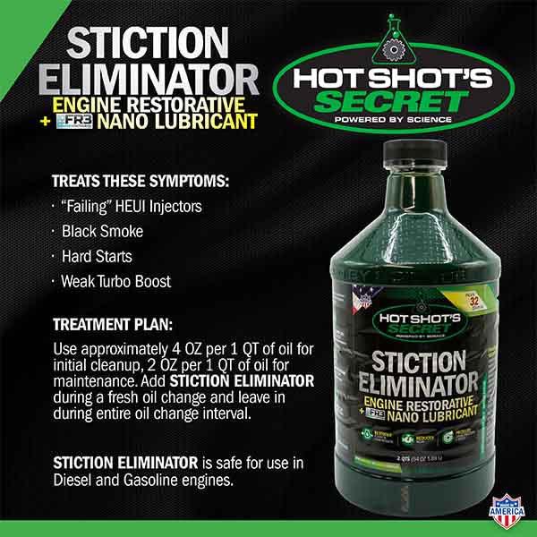 HOT SHOT'S SECRET STICTION ELIMINATOR ENGINE OIL ADDITIVE