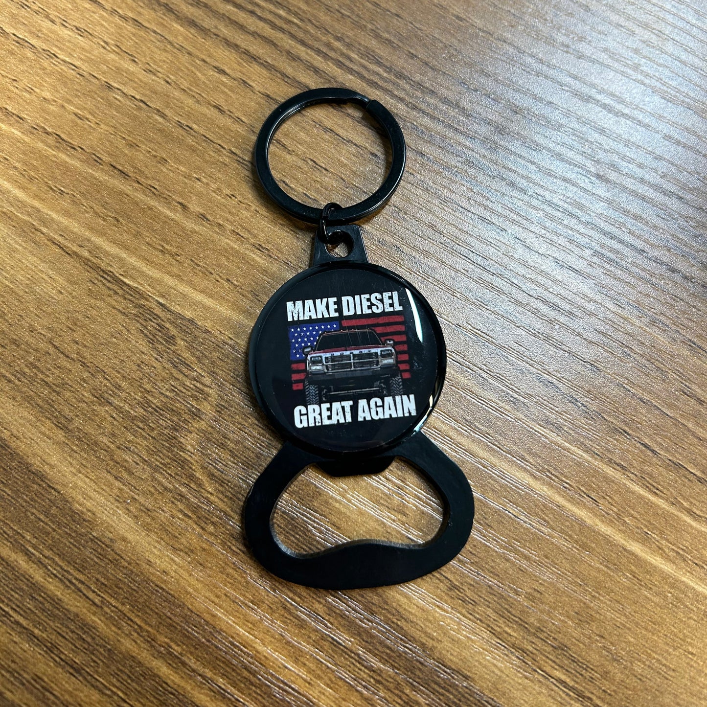 DPAB Bottle Opener Keychain - "Make Diesel Great Again"