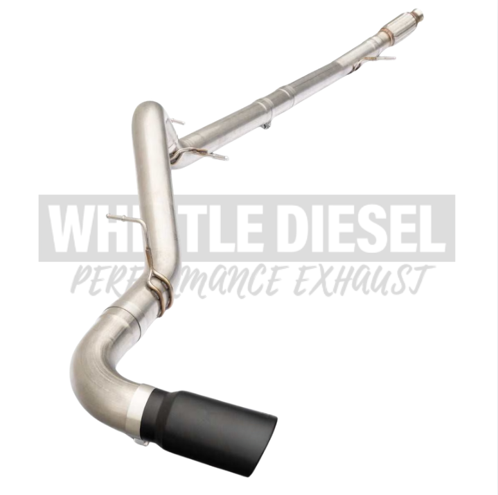 Whistle Diesel 2020-2025 Duramax 1500 3.0L 4'' DP Back Exhaust kit with tip