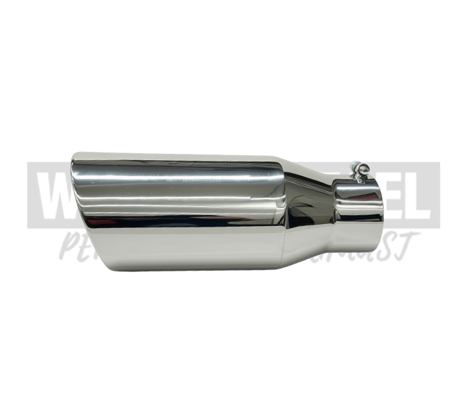 Exhaust Tip 4" to 6" Stainless Rolled Angle Cut