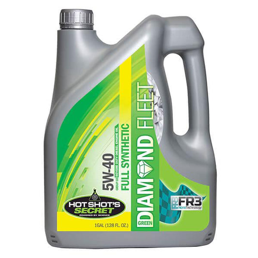 HOT SHOT'S SECRET 5W40 FULL SYNTHETIC GREEN DIAMOND FLEET OIL