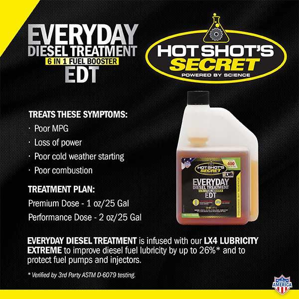 HOT SHOT'S SECRET EVERYDAY DIESEL TREATMENT 6-IN-1 FUEL BOOSTER