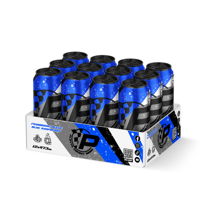 PLATTO ENERGY DRINK - BLUE RASBERRY - 12 PACK