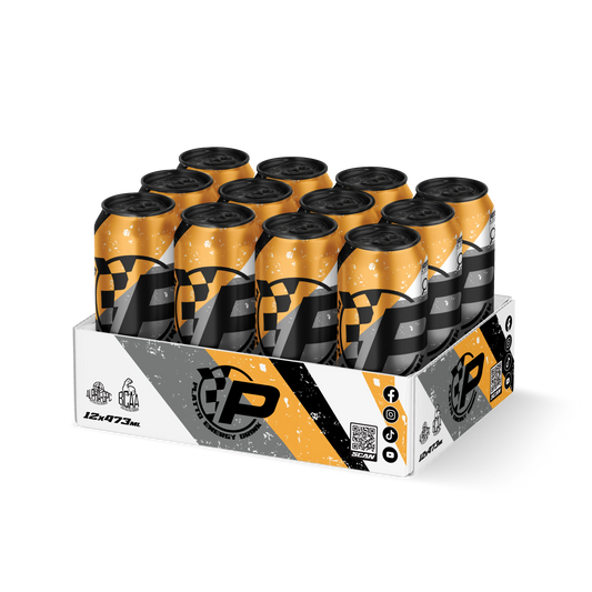 PLATTO ENERGY DRINK - PEACH - 12 PACK